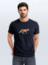 Herren T-Shirt Aufdruck Fuchs Polygon Kunstdruck Geometrie Outdoor Logo Tier Motiv Fashion Streetstyle Neverless®preview