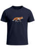 Herren T-Shirt Aufdruck Fuchs Polygon Kunstdruck Geometrie Outdoor Logo Tier Motiv Fashion Streetstyle Neverless®preview