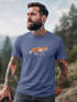Herren T-Shirt Aufdruck Fuchs Polygon Kunstdruck Geometrie Outdoor Logo Tier Motiv Fashion Streetstyle Neverless®preview