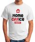 Herren T-Shirt Aufdruck Home-Office Outfit Arbeit zuhause Fun-Shirt Büro Spruch lustig Moonworks®preview