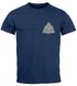 Herren T-Shirt Aufdruck Logo Wikinger nordische Mythologie Valknut Wotansknoten Valhalla Neverless®preview