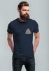Herren T-Shirt Aufdruck Logo Wikinger nordische Mythologie Valknut Wotansknoten Valhalla Neverless®preview
