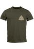 Herren T-Shirt Aufdruck Logo Wikinger nordische Mythologie Valknut Wotansknoten Valhalla Neverless®preview