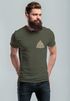 Herren T-Shirt Aufdruck Logo Wikinger nordische Mythologie Valknut Wotansknoten Valhalla Neverless®preview