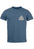 Herren T-Shirt Aufdruck Logo Wikinger nordische Mythologie Valknut Wotansknoten Valhalla Neverless®preview