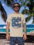 Herren T-Shirt Aufdruck Malibu Beach California Surf Classic Sonne Sommer Palmen Vintage Fashion Streetstyle Neverless®preview