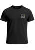 Herren T-Shirt Aufdruck Minimalistisches Outdoor Grafikshirt mit Bergmotiv Sonne Schriftzug Fashion Streetstyle Neverless®preview
