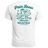 Herren T-Shirt Aufschrift Palm Locos Lustiges Surfshirt Alligator Rückendruck Kurzarm Baumwollshirt im Retro Look Baumwolle Neverless®preview