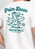 Herren T-Shirt Aufschrift Palm Locos Lustiges Surfshirt Alligator Rückendruck Kurzarm Baumwollshirt im Retro Look Baumwolle Neverless®preview
