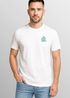 Herren T-Shirt Aufschrift Palm Locos Lustiges Surfshirt Alligator Rückendruck Kurzarm Baumwollshirt im Retro Look Baumwolle Neverless®preview