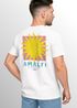 Herren T-Shirt Backprint Amalfi La Dolce Vita Sonne Print Schriftzug Fashion Streetstyle Neverless®preview