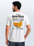Herren T-Shirt Backprint Aperitivo Spritz Club Orange Sommer Früchte Printshirt Fashion Streetstyle Neverless®preview