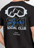 Herren T-Shirt Backprint Après Ski Outfit Social Club Skifahren Snowboarden Fashion Streetstyle Männer Neverless®preview