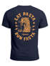 Herren T-Shirt Backprint Aufdruck Schrift Eat Pasta Brustlogo Retro Fashion Streetstyle Neverless®preview