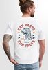 Herren T-Shirt Backprint Aufdruck Schrift Eat Pasta Brustlogo Retro Fashion Streetstyle Neverless®preview