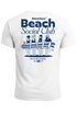 Herren T-Shirt Backprint Beach Social Club Surfer Grafik Sommer-Slogan – Kurzarm Freizeitshirt aus Baumwolle Fashion Streetstyle Neverless®preview