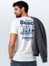 Herren T-Shirt Backprint Beach Social Club Surfer Grafik Sommer-Slogan – Kurzarm Freizeitshirt aus Baumwolle Fashion Streetstyle Neverless®preview