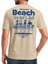 Herren T-Shirt Backprint Beach Social Club Surfer Grafik Sommer-Slogan – Kurzarm Freizeitshirt aus Baumwolle Fashion Streetstyle Neverless®preview
