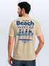 Herren T-Shirt Backprint Beach Social Club Surfer Grafik Sommer-Slogan – Kurzarm Freizeitshirt aus Baumwolle Fashion Streetstyle Neverless®preview