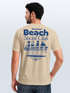 Herren T-Shirt Backprint Beach Social Club Surfer Grafik Sommer-Slogan – Kurzarm Freizeitshirt aus Baumwolle Fashion Streetstyle Neverless®preview