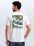 Herren T-Shirt Backprint Berge Outdoor Wald Camping Rückenaufdruck Männer Fashion Streetstyle Neverless®preview