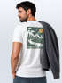 Herren T-Shirt Backprint Berge Outdoor Wald Camping Rückenaufdruck Männer Fashion Streetstyle Neverless®preview