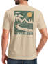 Herren T-Shirt Backprint Berge Outdoor Wald Camping Rückenaufdruck Männer Fashion Streetstyle Neverless®preview