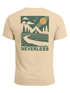 Herren T-Shirt Backprint Berge Outdoor Wald Camping Rückenaufdruck Männer Fashion Streetstyle Neverless®preview