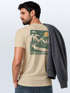 Herren T-Shirt Backprint Berge Outdoor Wald Camping Rückenaufdruck Männer Fashion Streetstyle Neverless®preview