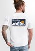 Herren T-Shirt Backprint Berge Wandern Berg-Grafik Vintage Retro Style Männer Fashion Streetstyle Neverless®preview