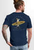 Herren T-Shirt Backprint California Surfing Otter mit Surfboard Grafik Surfer-Design Fashion Streetstyle Neverless®preview