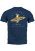 Herren T-Shirt Backprint California Surfing Otter mit Surfboard Grafik Surfer-Design Fashion Streetstyle Neverless®preview