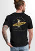 Herren T-Shirt Backprint California Surfing Otter mit Surfboard Grafik Surfer-Design Fashion Streetstyle Neverless®preview