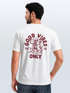 Herren T-Shirt Backprint Good Vibes Only Quitsche-Ente Motivprint Rückendruck Sommer Fashion Streetstyle Neverless®preview