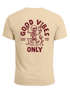 Herren T-Shirt Backprint Good Vibes Only Quitsche-Ente Motivprint Rückendruck Sommer Fashion Streetstyle Neverless®preview