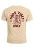 Herren T-Shirt Backprint Good Vibes Only Quitsche-Ente Motivprint Rückendruck Sommer Fashion Streetstyle Neverless®preview