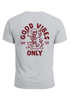 Herren T-Shirt Backprint Good Vibes Only Quitsche-Ente Motivprint Rückendruck Sommer Fashion Streetstyle Neverless®preview
