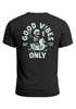 Herren T-Shirt Backprint Good Vibes Only Quitsche-Ente Motivprint Rückendruck Sommer Fashion Streetstyle Neverless®preview