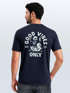 Herren T-Shirt Backprint Good Vibes Only Quitsche-Ente Motivprint Rückendruck Sommer Fashion Streetstyle Neverless®preview