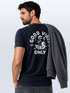 Herren T-Shirt Backprint Good Vibes Only Quitsche-Ente Motivprint Rückendruck Sommer Fashion Streetstyle Neverless®preview