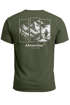 Herren T-Shirt Backprint Grafik Aufdruck Nature Outdoor Wandern Fashion Streetstyle Männer Neverless®preview