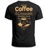 Herren T-Shirt Backprint Grafikshirt Rückendruck Coffee Croissant Kaffeeliebhaber Fashion Streetstyle Neverless®preview