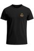 Herren T-Shirt Backprint Grafikshirt Rückendruck Coffee Croissant Kaffeeliebhaber Fashion Streetstyle Neverless®preview