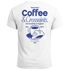 Herren T-Shirt Backprint Grafikshirt Rückendruck Coffee Croissant Kaffeeliebhaber Fashion Streetstyle Neverless®preview