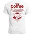 Herren T-Shirt Backprint Grafikshirt Rückendruck Coffee Croissant Kaffeeliebhaber Fashion Streetstyle Neverless®preview