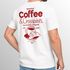 Herren T-Shirt Backprint Grafikshirt Rückendruck Coffee Croissant Kaffeeliebhaber Fashion Streetstyle Neverless®preview