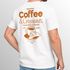 Herren T-Shirt Backprint Grafikshirt Rückendruck Coffee Croissant Kaffeeliebhaber Fashion Streetstyle Neverless®preview