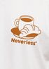 Herren T-Shirt Backprint Grafikshirt Rückendruck Coffee Croissant Kaffeeliebhaber Fashion Streetstyle Neverless®preview