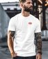 Herren T-Shirt Backprint Kirsche Sweet Cherry Schriftzug Summer Feelings Sommer Männer Fashion Streetstyle Neverless®preview