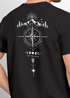 Herren T-Shirt Backprint Kompass Outdoor Symbolik Natur Print Aufdruck Fashion Streetstyle Neverless®preview